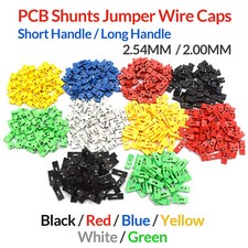 Multicolour Mini Micro Header 2.0/2.54mm PCB Shunts Short/Long Jumper Wire Caps