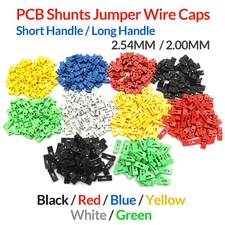 Multicolour Mini Micro Header 2.0/2.54mm PCB Shunts Short/Long Jumper Wire Caps
