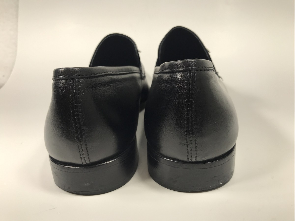 靴 Gianni Versace - Men's Dress Shoes Gianni Versace Leather Mens Dress Shoes Black With Metal