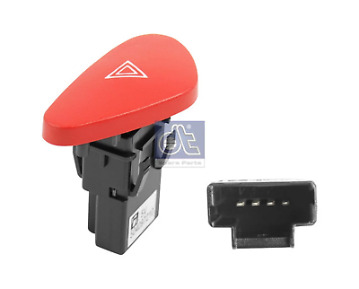 Interruttore Luci Emergenza 9 Pin 4 Frecce Rosso Compatibile Con Iveco Eurocargo Eurotech Eurostar Eurotrakker