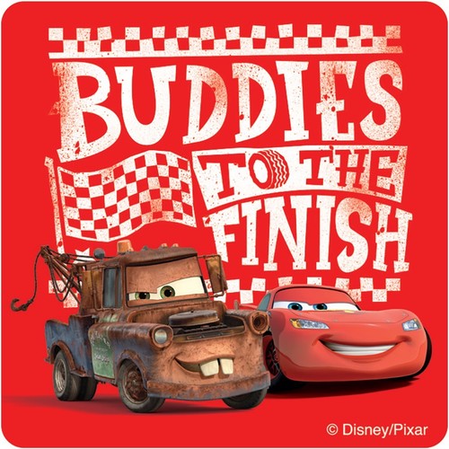 Disney Cars Stickers x 5 - Lightning Buddies Mater - Friends Forever - Route 66 - Picture 2 of 6
