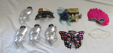 Lot of 9 New Half Masks Mardi Gras Cosplay Halloween Amscan Phantom of the Opera
