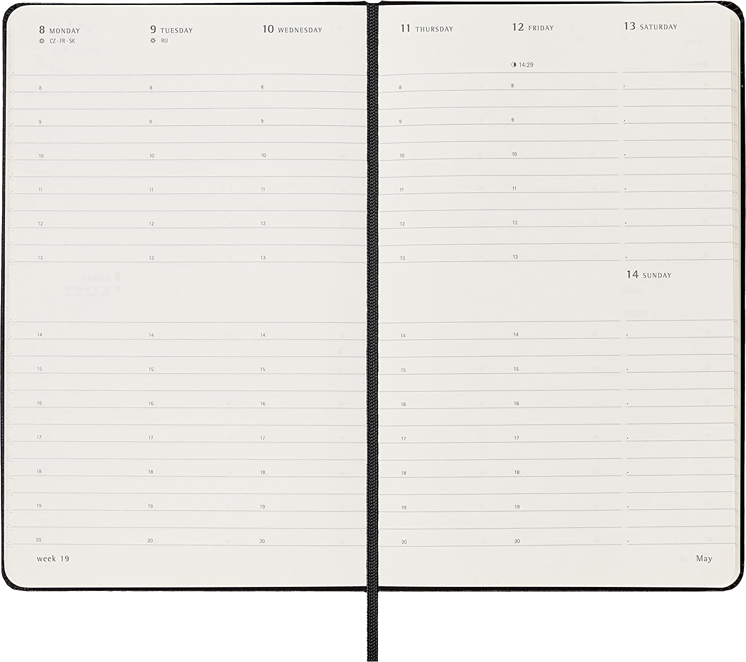 Classic 12 Month 2023 Weekly Vertical Planner, Hard Cover, Large (5" X