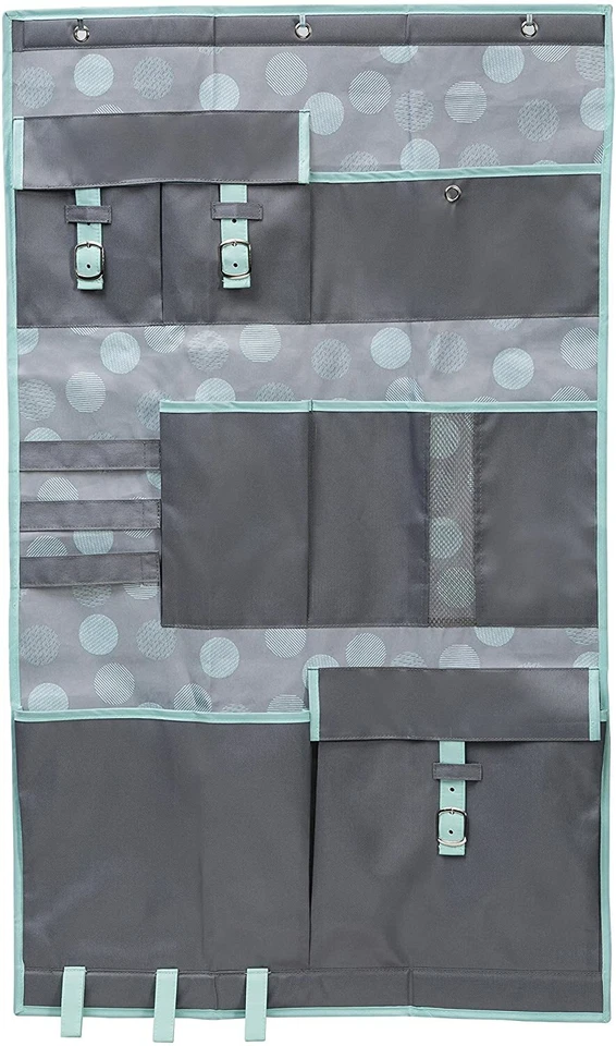 Organizador de habitación armario de 7 bolsillos colgante sobre la puerta Honey-Can-Do - Como nuevo/gris Foto 2 de 3