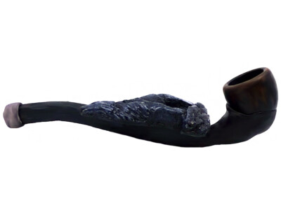 howling wolf tobacco Howling Wolf Handmade Tobacco Smoking Small Hand Pipe Spirit Animal  Southwest