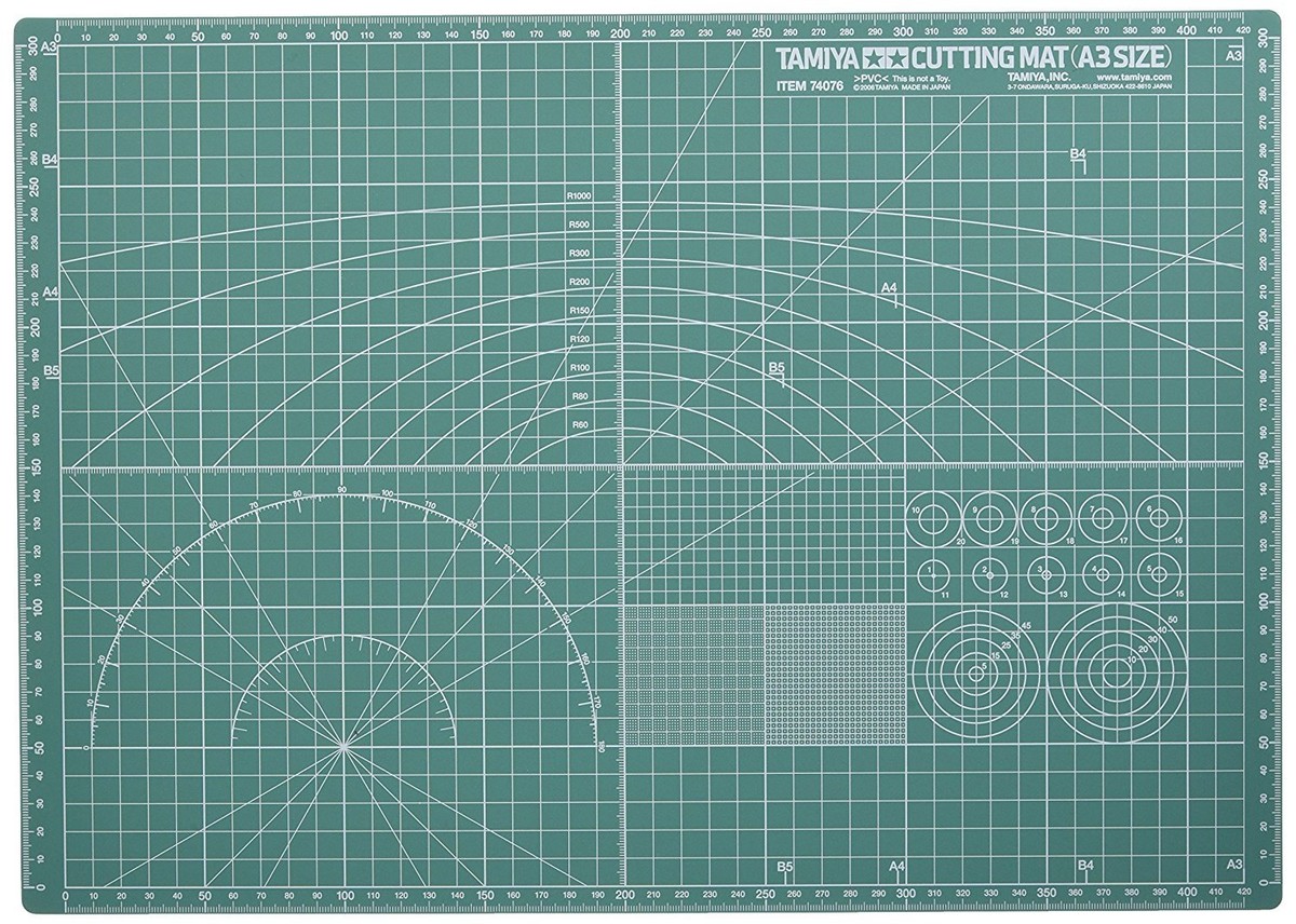Tamiya Japan 74076 Cutting Mat A3 Size Craft Tool | eBay