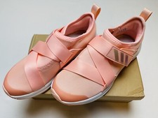 NWB Adidas Kids' Preschool FortaRun Running Shoes, Orange/Green, Sz 3