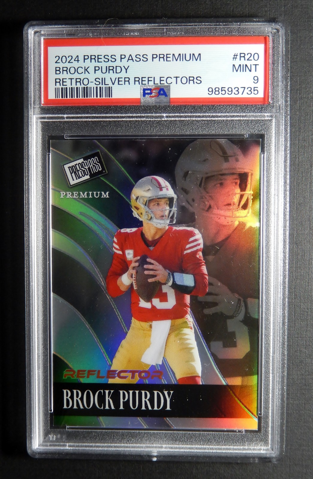 2024 Press Pass Premium #R-20 Brock Purdy 2/25 PSA 9