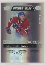 2021 Upper Deck Credentials Debut Ticket Access /999 Tier 1 Michael Pezzetta yt6
