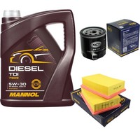 Inspektionspaket 5L Mannol TDI 5W-30 FüR VW Lupo 1.0 1.4 Polo Seat Arosa Ibiza