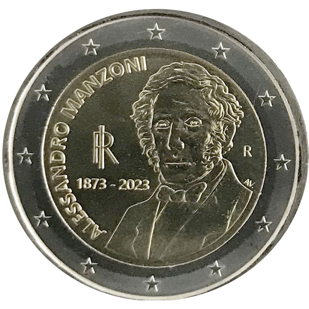 2 euros Italie 2023 fdc 150e anniversaire de la mort d'Alessandro Manzoni