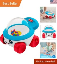 Toy Corn Popper Push-Along Vehicle with Sounds for Crawling
