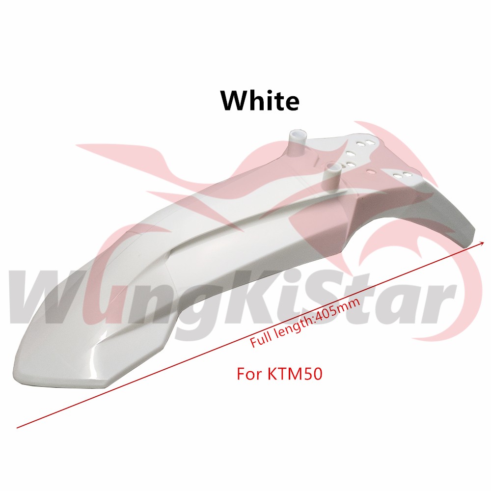 405mm / 15.94in Motorcycle Front Fender Mudguard For KTM50 KTM65 Dirt Bikes - Fits 50cc-250cc Mini Motocross, ATV, Pit Bikes (Black)