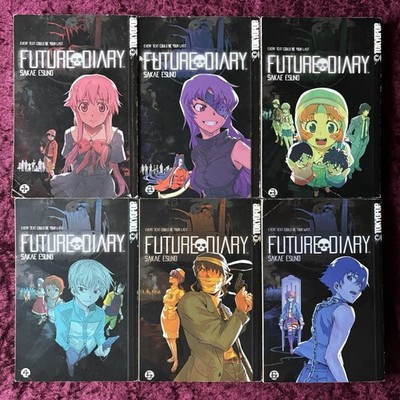 Future Diary Volumes 1-6 Manga, English, Tokyopop, Mirai Nikki