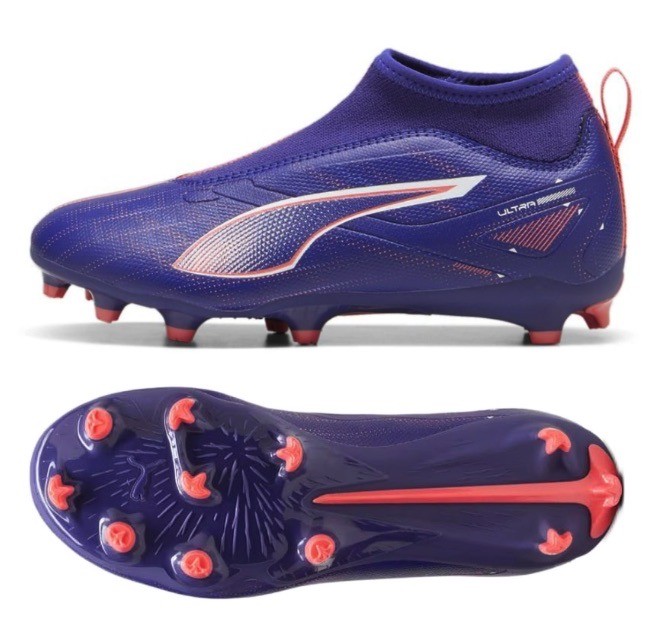 Puma Ultra Match+ LL FG AG Laceless Soccer Cleats Shoes 107694-01