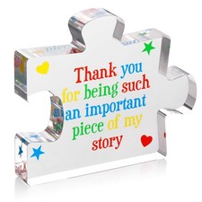 Teacher Appreciation Gifts for Women, Men - Thank You Engraved Acrylic Block ...