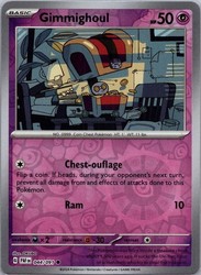 Gimmighoul 044/091 Paldean Fates Reverse Holo Common