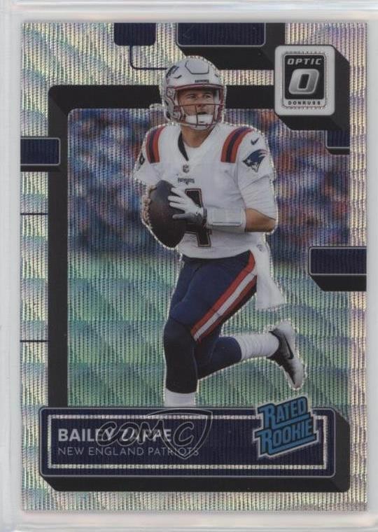 2022 Panini Donruss Optic Rated Rookie Wave Prizm 222/300 Bailey Zappe #229 0qw3