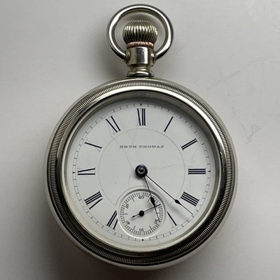 Seth Thomas Pocket Watch Open Face Lever Set 18s Star Case SN
