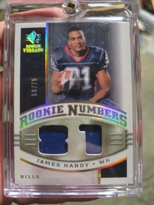 2008 SP Rookie Threads - Rookie Numbers James Hardy #RN-JH Hologold Patch /75...