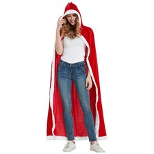 Cape de NoëL Cape de PèRe NoëL Cape à Capuche Costume pour Femme Cosplay Co5136