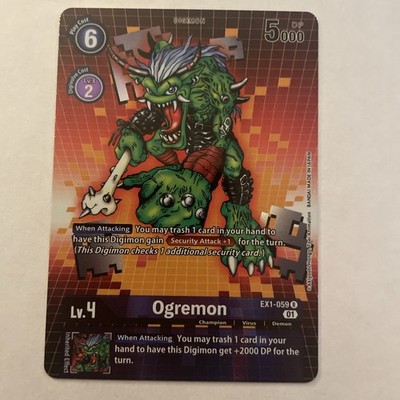 D769 Ogremon (Alternate Art) EX1-059 R Digimon CCG | Classic Collection