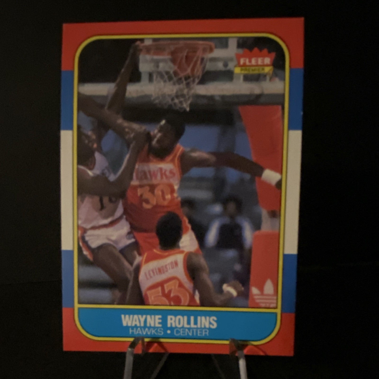Fleer 1986-87 Tree Rollins #94 Atlanta Hawks Basketball NBA Trading Card