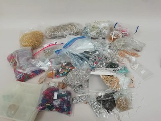 Large Mixed Jewellery Making Beads Findings Chains Pins Charms Craft Bundle