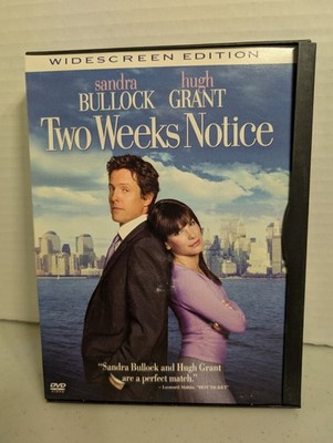 Two Weeks Notice - DVD, 2003, Widescreen