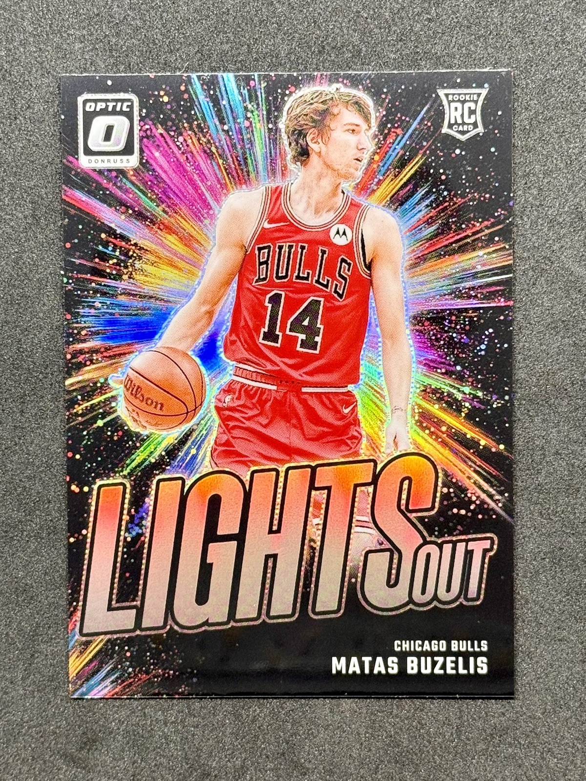 ROB DILLINGHAM 2024-25 DONRUSS OPTIC RED HOT ROOKIES HOLO PRIZM RC