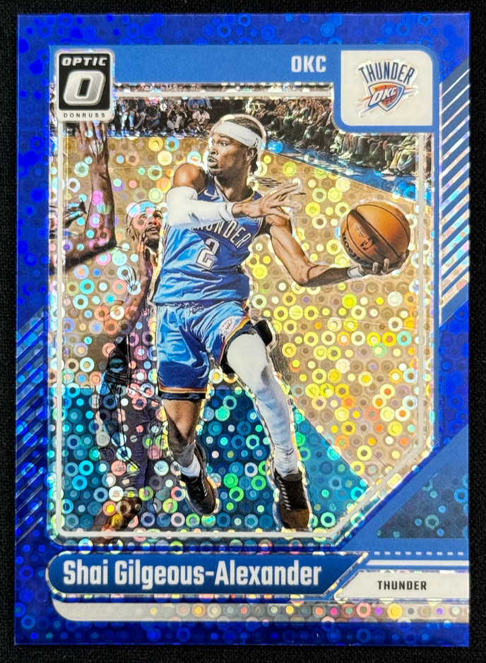 Shai Gilgeous Alexander 2024-25 Panini Donruss Optic 20/49 Blue Disco #127