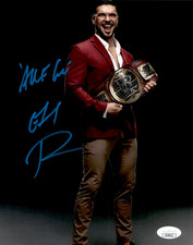 Ethan Page Signed & Inscribed WWE NXT North American Champion 8x10 Photo #2 JSA