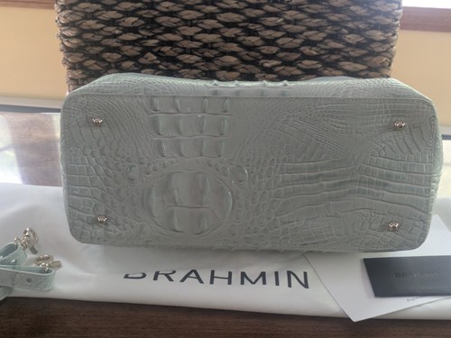 Brahmin Mint Green Croc Embossed Leather - Picture 7 of 8