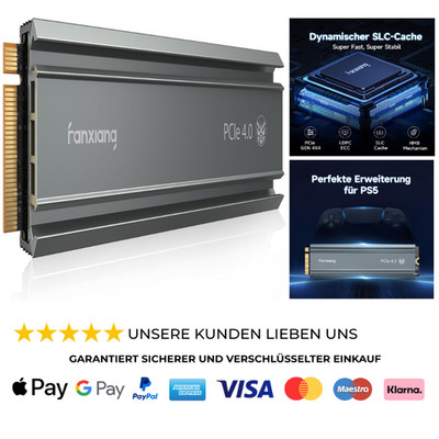 Nvme Ssd 1tb M2 2280 Kühlkörper PCIe 4 0