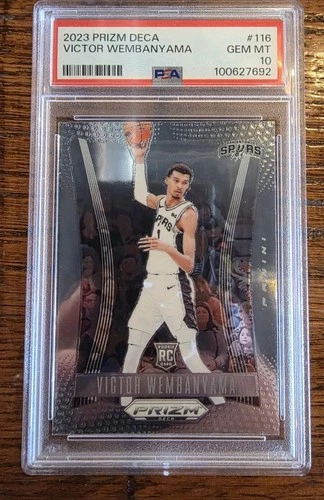 2023-24 Panini Prizm Deca - Victor Wembanyama #116 (RC) Psa 10 Rookie Gem Mint