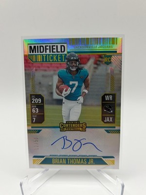 BRIAN THOMAS JR 2024 PANINI CONTENDERS VARIATION MIDFIELD TICKET AUTO RC 12/50!
