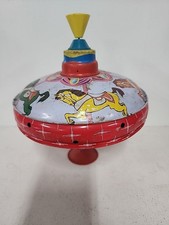 Vintage Ohio Art Co. Metal Horse Spinning Toy
