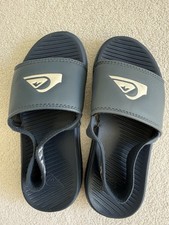 Quiksilver Blue Flip Flop With Elastic Behind For Kids US 12 Pre Owned