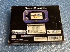 Bandai WonderSwan Swan Crystal Blue Violet Console Boxed Japan retro game