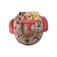 Disney Minnie Mouse Soft Pink Potty Seat with Potty Hook, 18m FREE Trainer App.