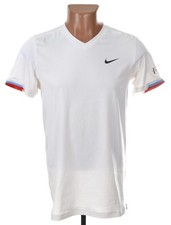 ROGER FEDERER TENNIS 2010'S WHITE SHIRT JERSEY NIKE SIZE XS ADULT 480129-100