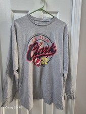 Indiana Fever Caitlin Clark #22 Gray LS T-Shirt Size Large