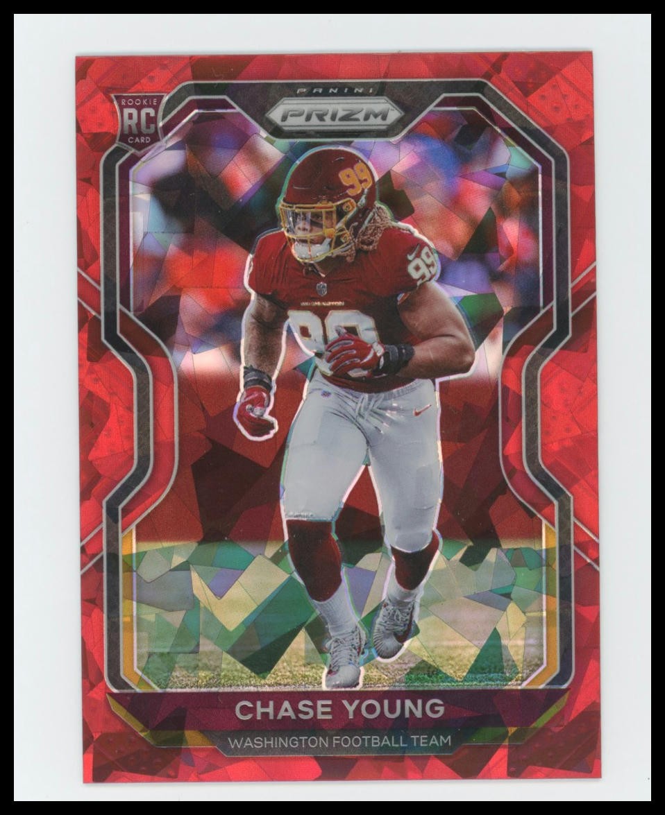 Chase Young 2020 Panini Prizm #383 Prizm Red Ice Washington Football Team