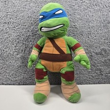Build A Bear Teenage Mutant Ninja Turtles Plush Leonardo 18" Flip Face No Shell