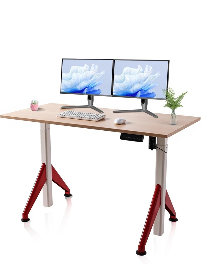 Fromann Escritorio Eléctrico de Pie 47.2"x23.6" Ajustable (Color Arce) Foto 4 de 4