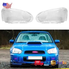 For 2004-2005 Subaru Impreza Pair Headlight Clear Lens Cover Shellsealant Glue