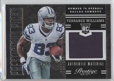 2013 Prestige Prestigious Picks Black Materials 29/199 Terrance Williams #13 0v1