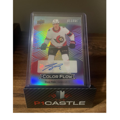 Upper Deck 2024-25 Allure Color Flow Shane Pinto Full Rainbow Auto