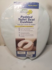 Soft Padded Toilet Seat Cushion with 2-Inch High-Density Foam Waterproof PU...
