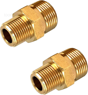 #ad 2 Pcs M22 Pressure Washer Fittings Brass 3 8 Inch 14mm 0.375 inches $16.57